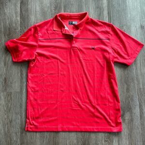 Callaway Red Opti Dri Performance Golf Polo Size Large